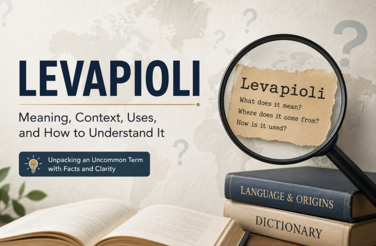 Levapioli: Meaning, Context, Uses, and How to Understand It