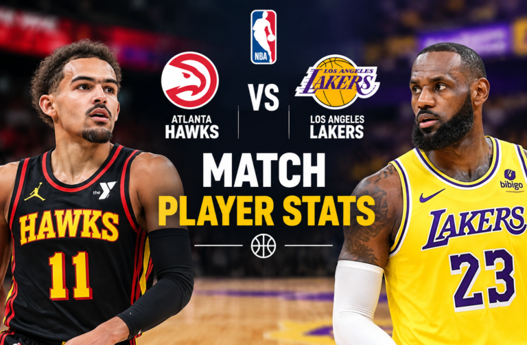 atlanta hawks vs lakers match player stats