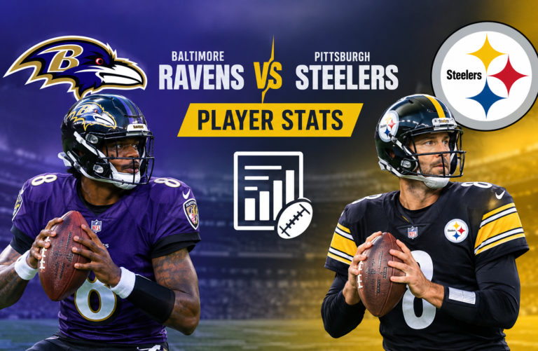 Baltimore Ravens vs Pittsburgh Steelers Match Player Stats