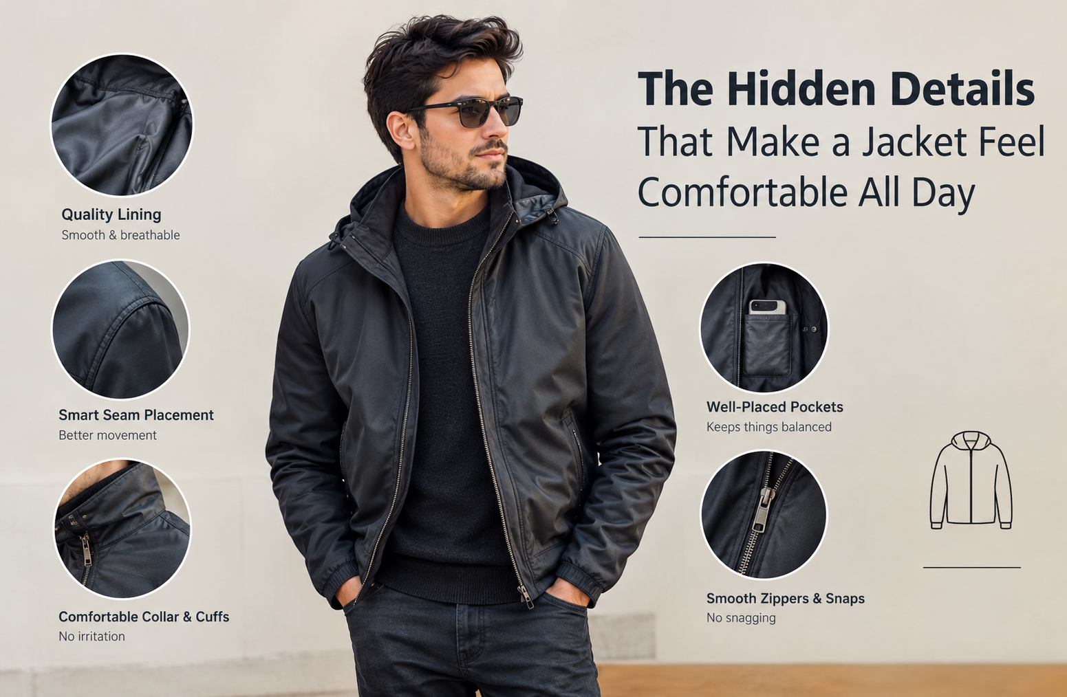 The Hidden Details That Make a Jacket Feel Comfortable All Day