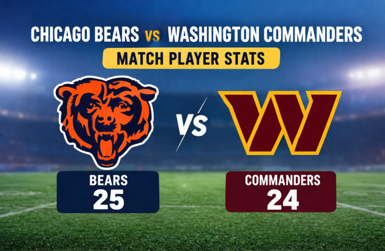 Chicago Bears vs Washington Commanders Match Player Stats