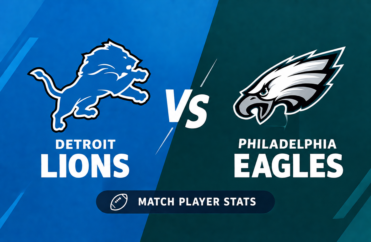 Detroit Lions vs Philadelphia Eagles Match Player Stats