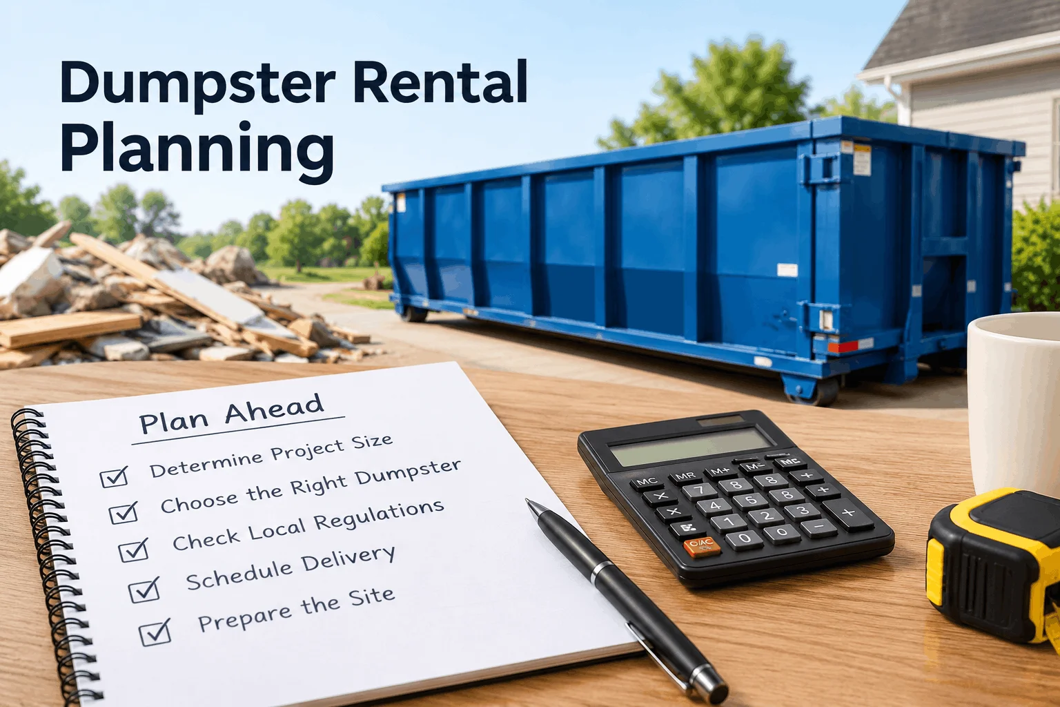 Dumpster Rental Planning