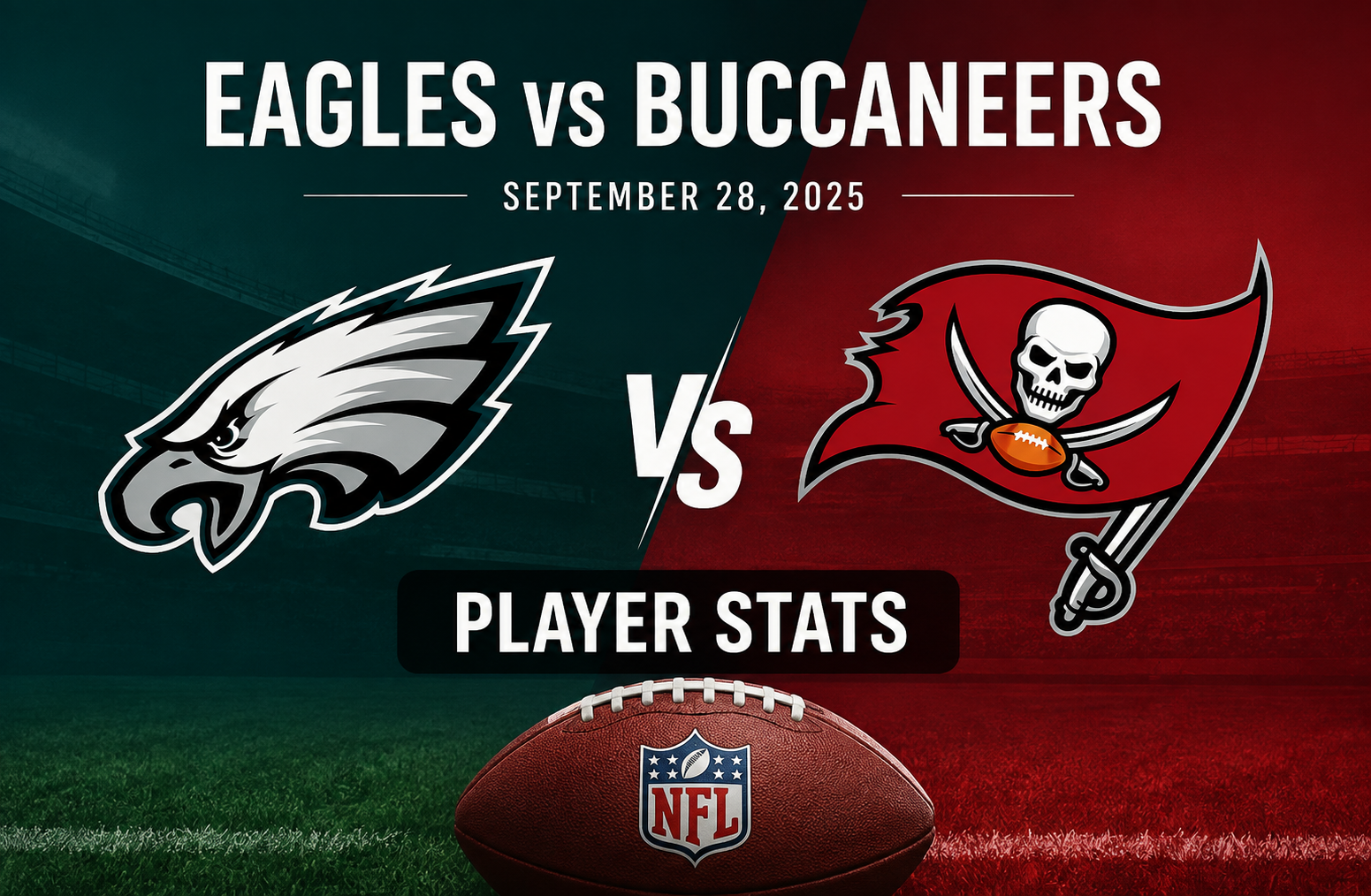 Eagles vs Buccaneers Player Stats: September 2025