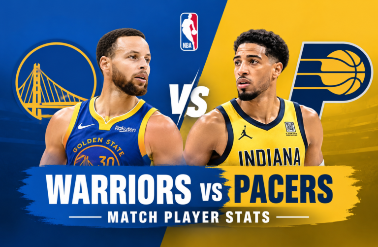 Golden State Warriors vs Pacers Match Player Stats