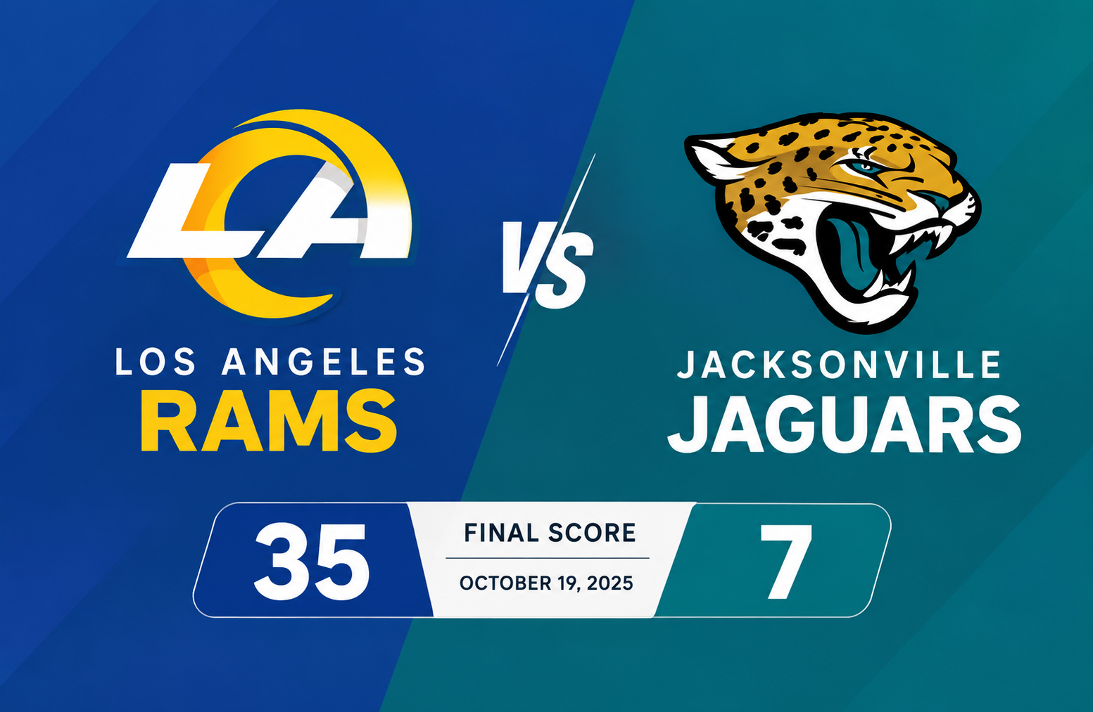 los angeles rams vs jacksonville jaguars match player stats