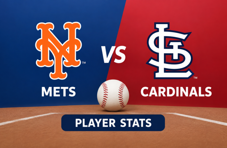 Mets vs St. Louis Cardinals Match Player Stats