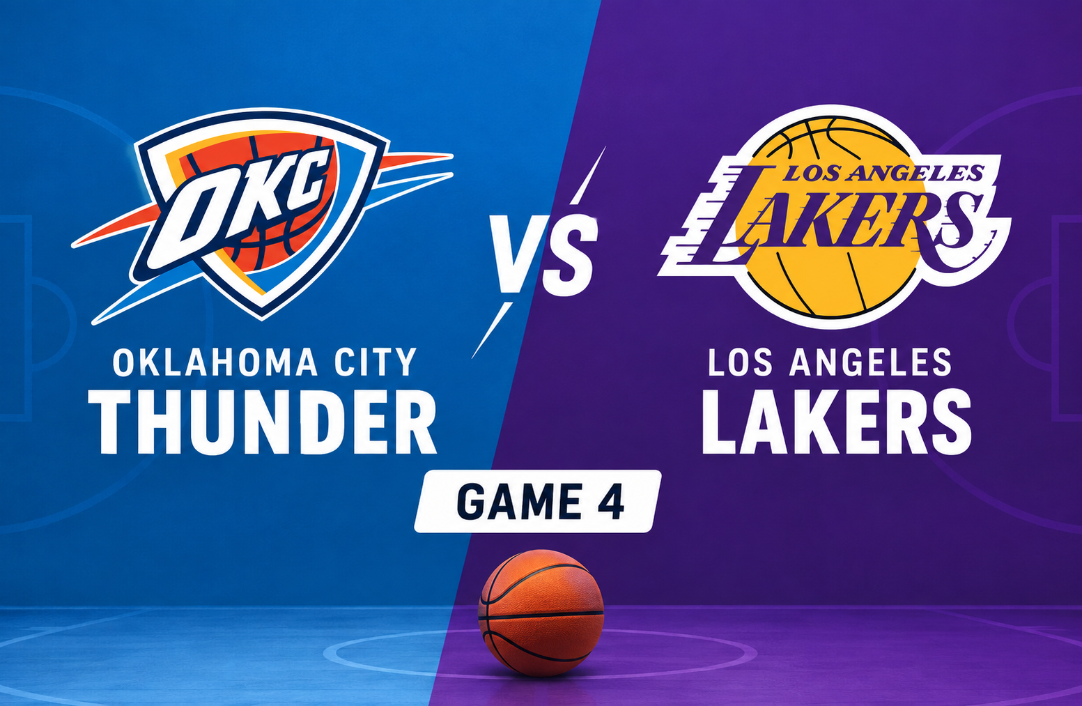 Oklahoma City Thunder vs Lakers Player Stats: Game 4