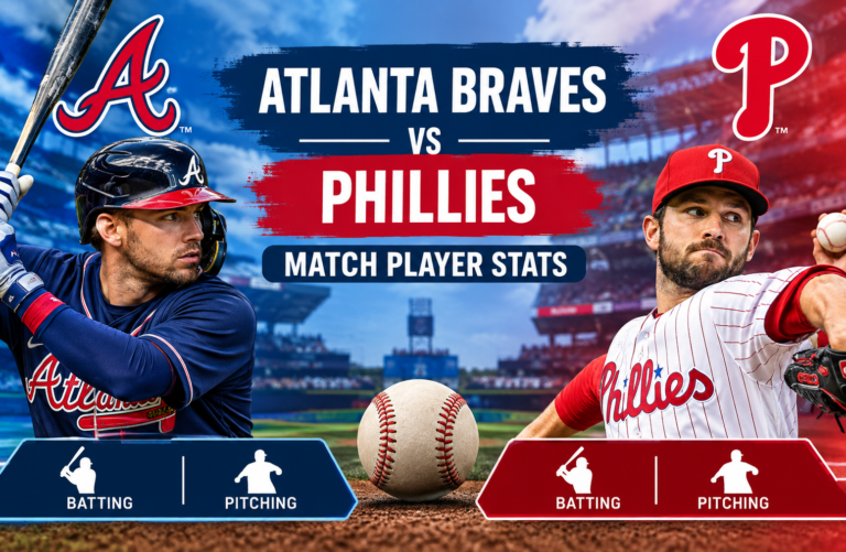 Atlanta Braves vs Phillies Match Player Stats