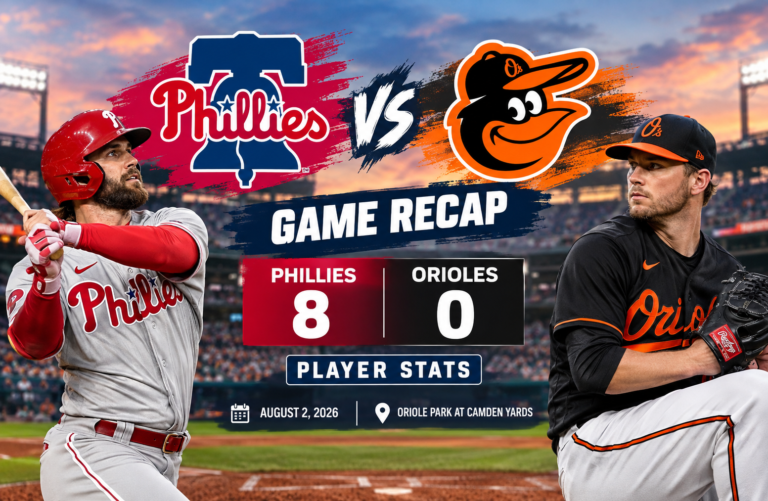 baltimore orioles vs phillies match player stats