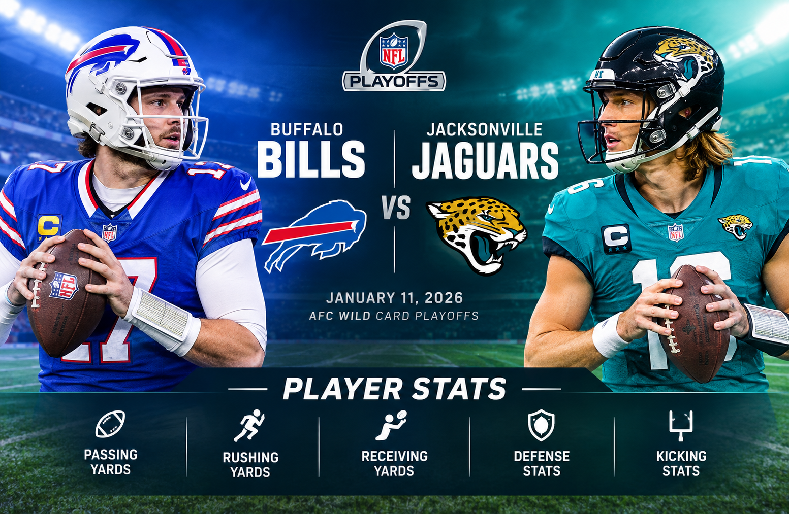 buffalo bills vs jacksonville jaguars match player stats
