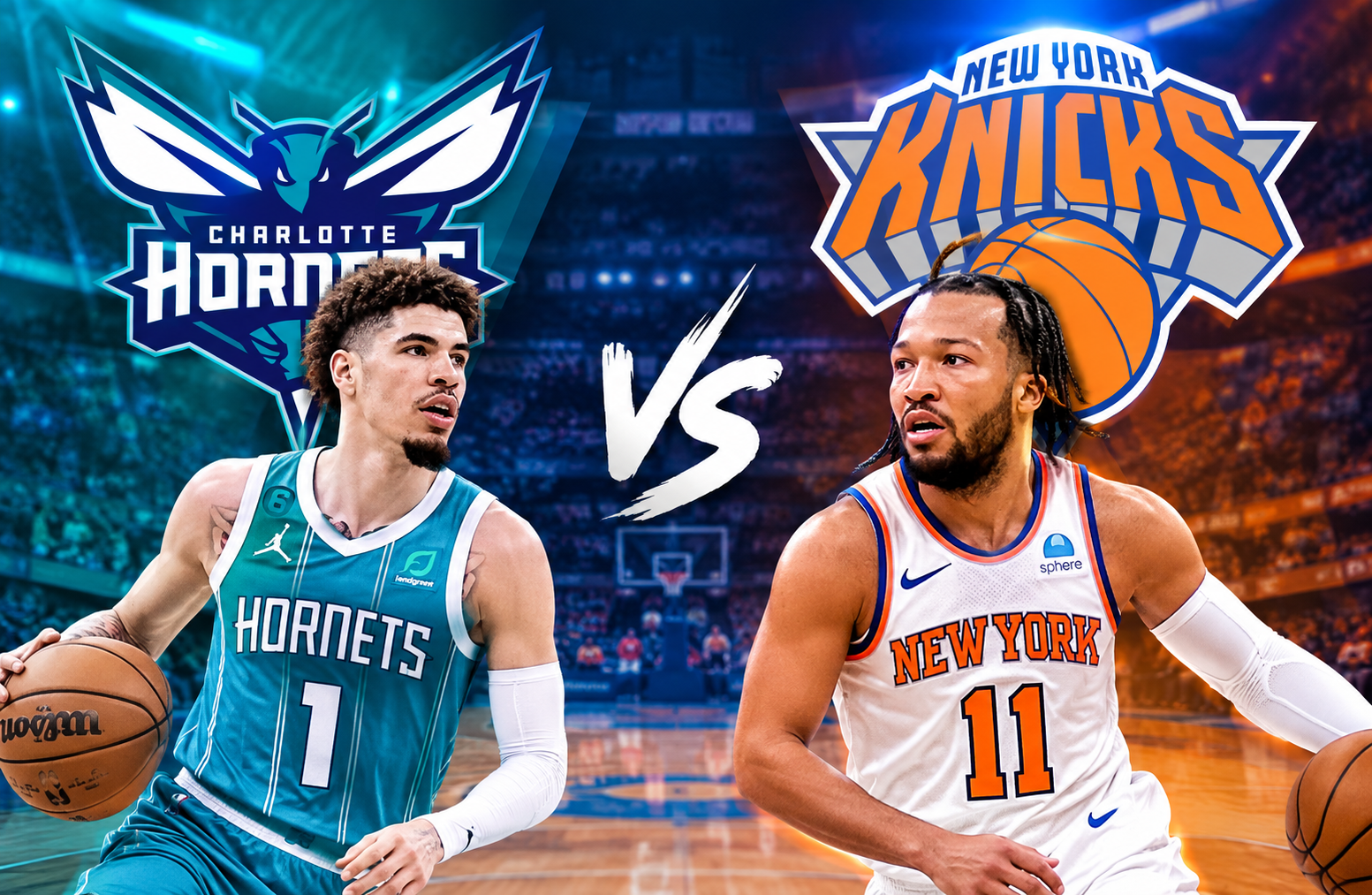 charlotte hornets vs knicks match player stats