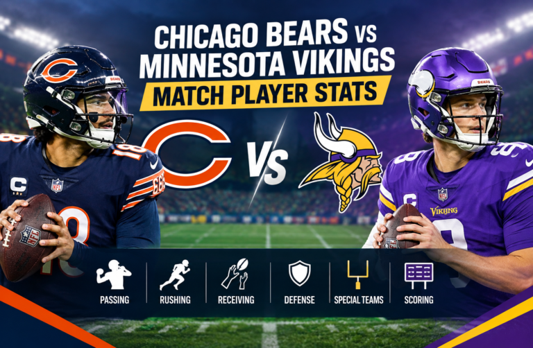 chicago bears vs minnesota vikings match player stats
