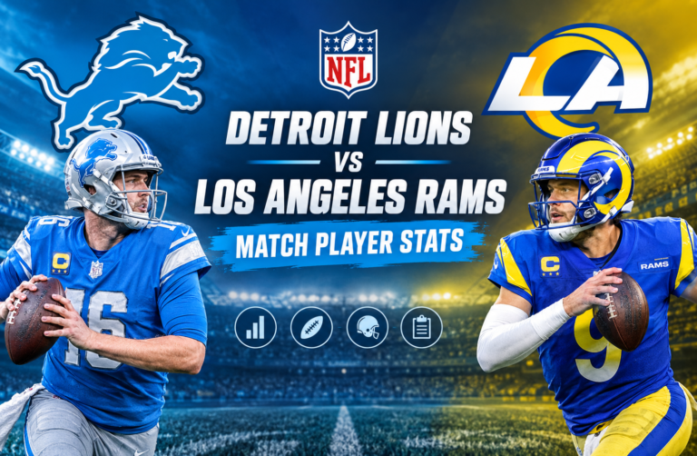 detroit lions vs los angeles rams match player stats