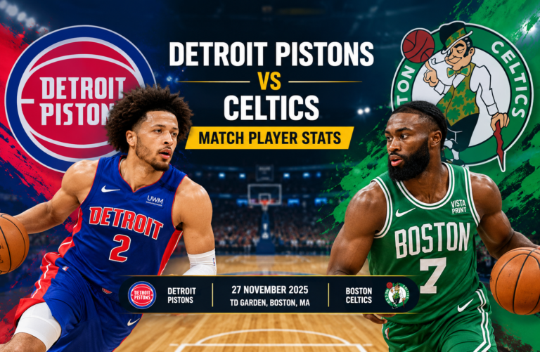 detroit pistons vs celtics match player stats