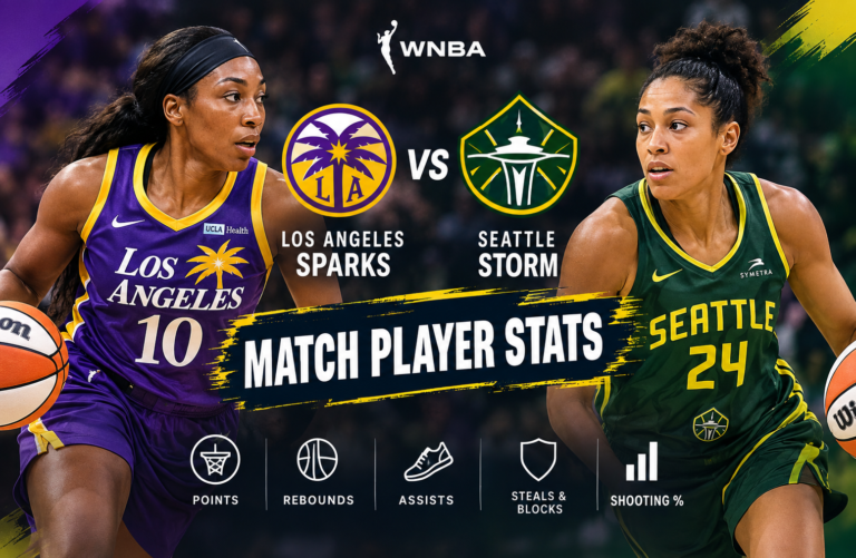 Los Angeles Sparks vs Seattle Storm Match Player Stats