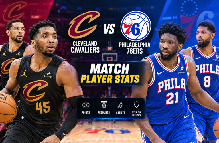 76ers vs Cleveland Cavaliers Match Player Stats