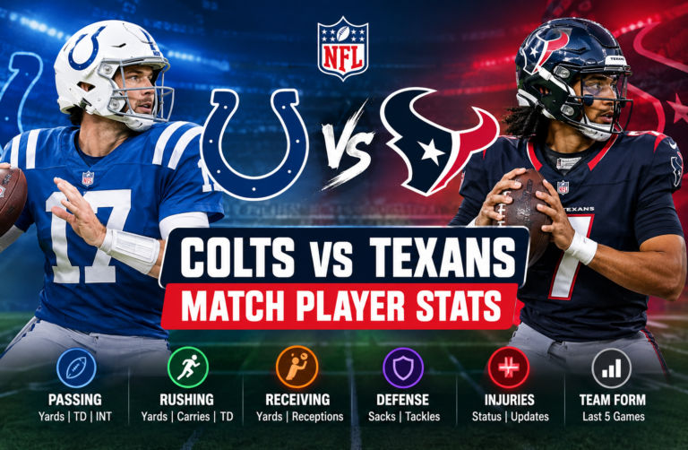 colts vs texans match player stats