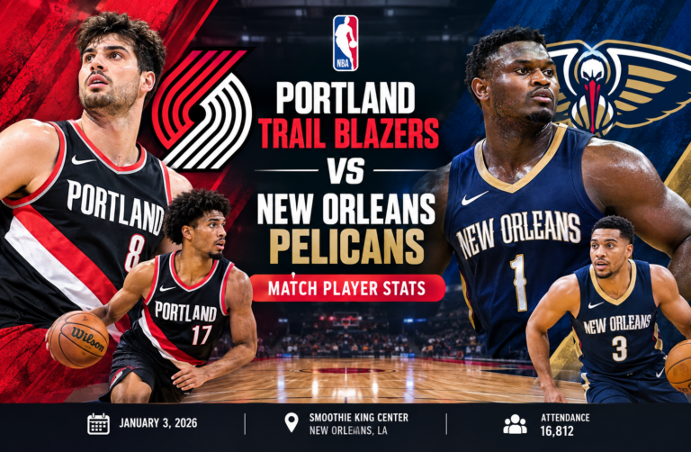 Portland Trail Blazers vs New Orleans Pelicans Player Stats