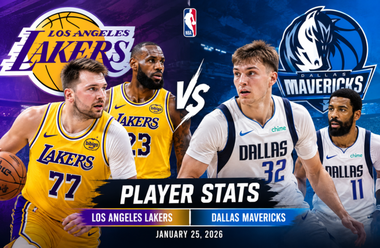 lakers vs dallas mavericks match player stats