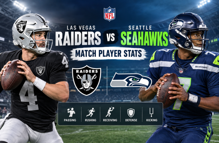 las vegas raiders vs seahawks match player stats