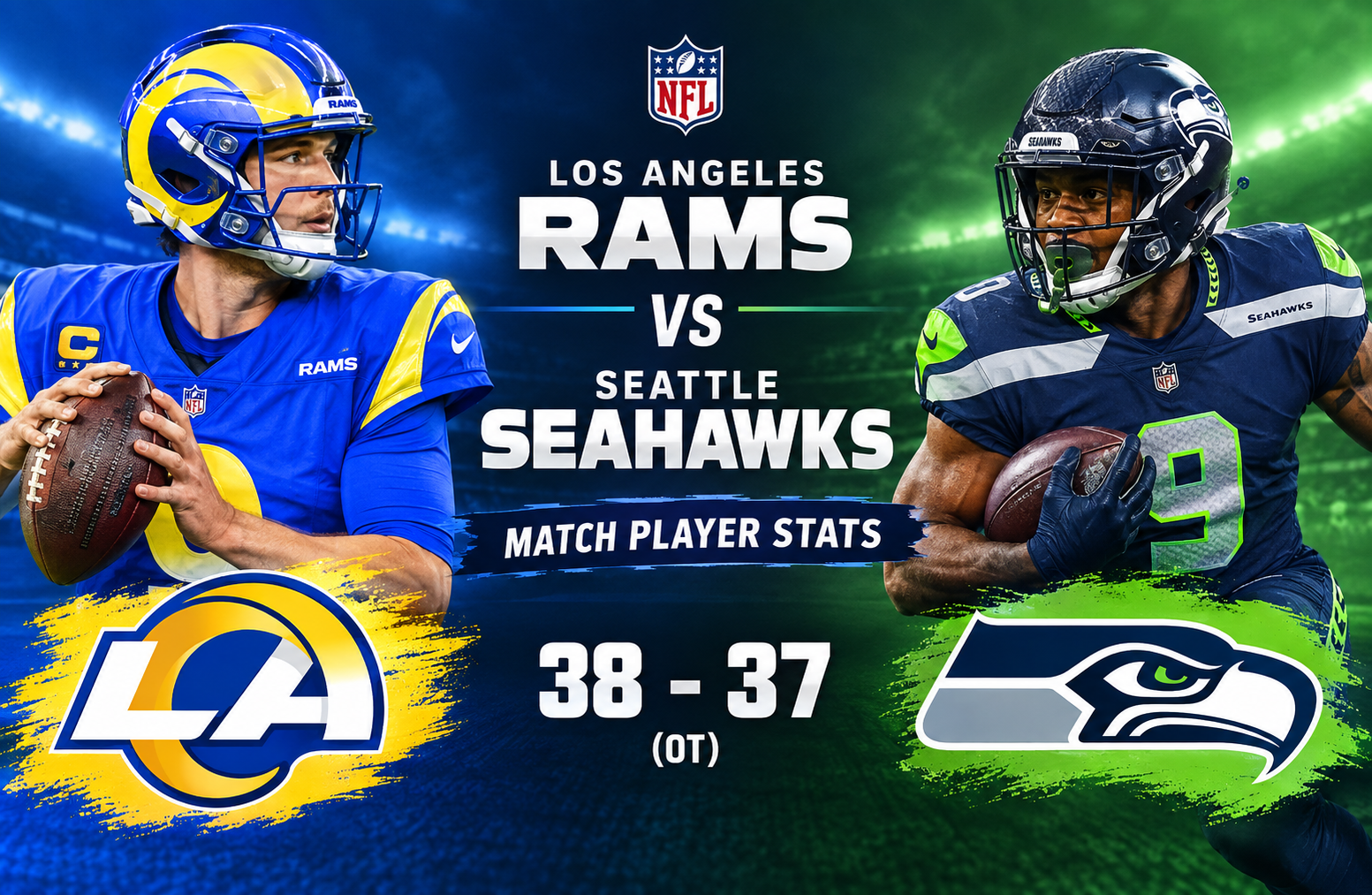 Los Angeles Rams vs Seahawks Match Player Stats