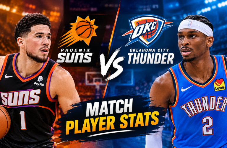 phoenix suns vs oklahoma city thunder match player stats
