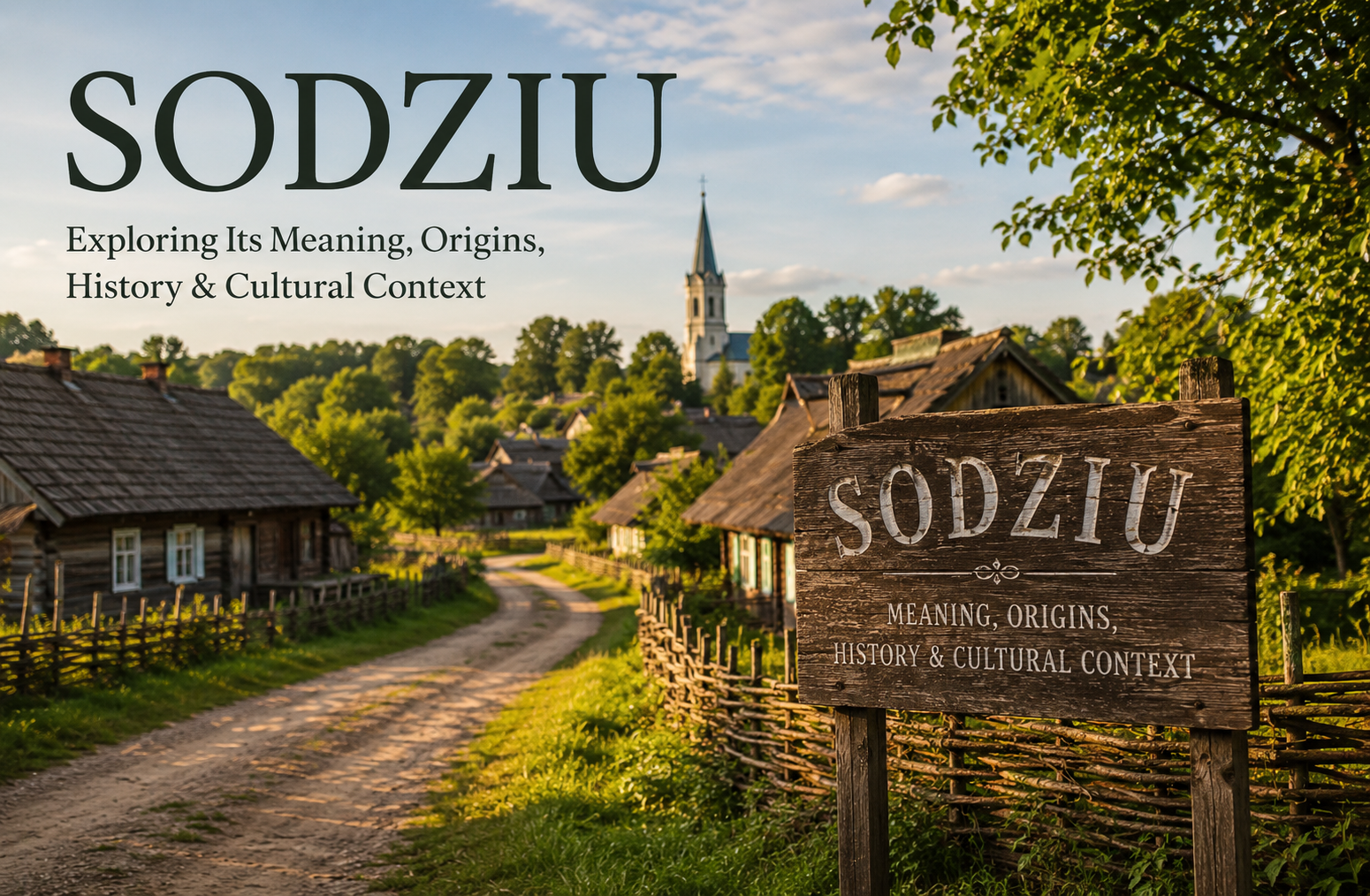 Sodziu: Meaning, Origins, History, and Cultural Context