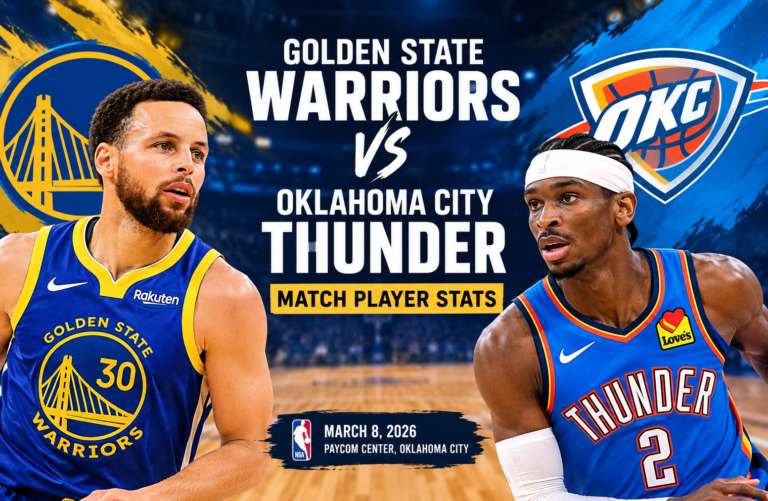 Golden State Warriors vs Oklahoma City Thunder Player Stats