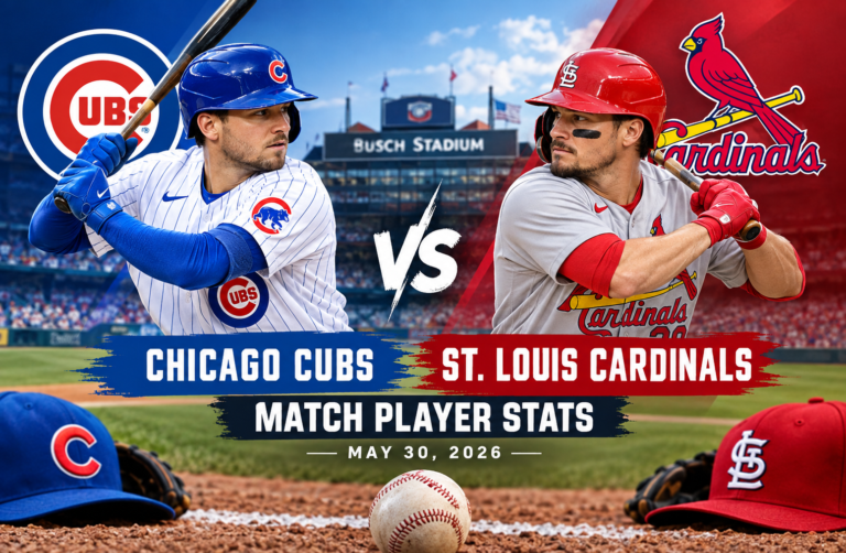 chicago cubs vs st. louis cardinals match player stats