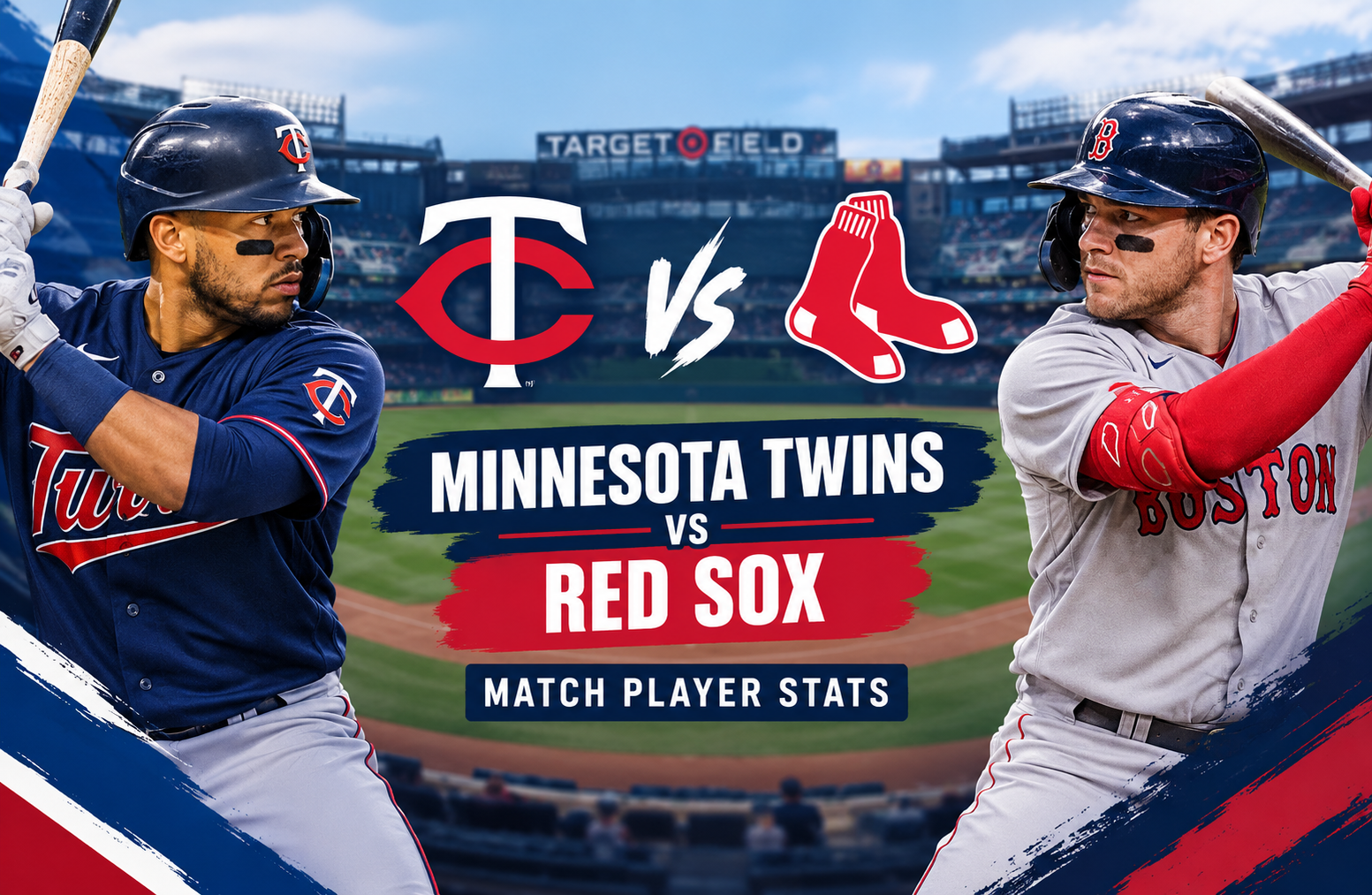 minnesota twins vs red sox match player stats