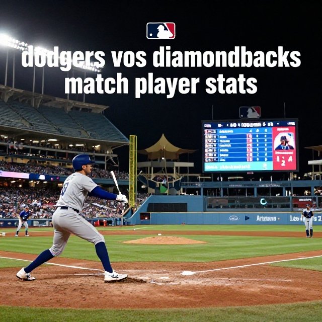 dodgers vs diamondbacks match player stats