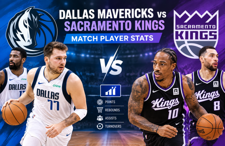 dallas mavericks vs sacramento kings match player stats