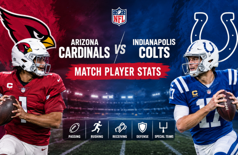 Arizona Cardinals vs Colts Match Player Stats