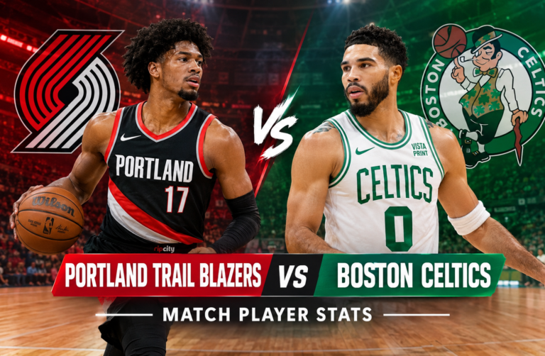 Portland Trail Blazers vs Celtics Match Player Stats