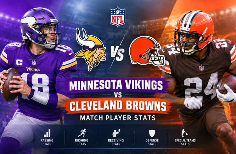 Minnesota Vikings vs Cleveland Browns Match Player Stats