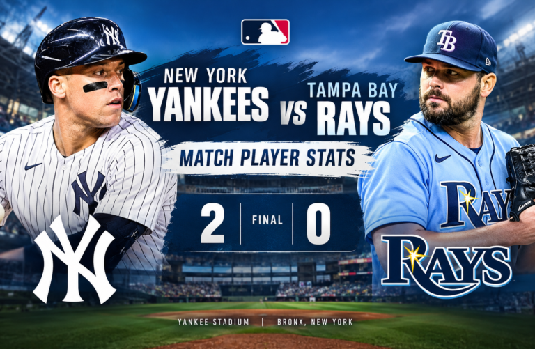 New York Yankees vs Tampa Bay Rays Match Player Stats