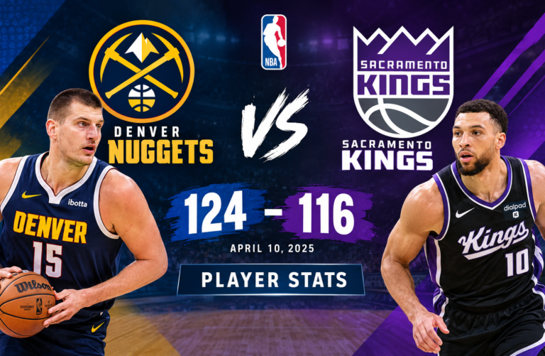 Denver Nuggets vs Sacramento Kings Match Player Stats
