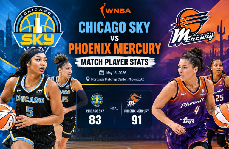 Chicago Sky vs Phoenix Mercury Match Player Stats