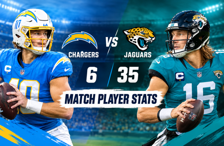Chargers vs Jacksonville Jaguars Match Player Stats